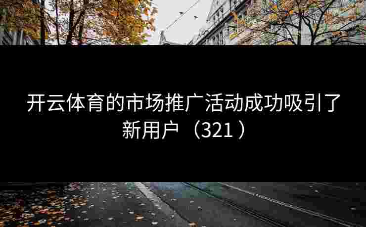 开云体育的市场推广活动成功吸引了新用户（321 ）